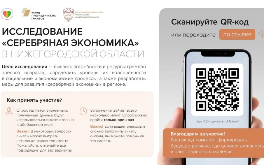 ИССЛЕДОВАНИЕ «СЕРЕБРЯНАЯ ЭКОНОМИКА  В НИЖЕГОРОДСКОЙ ОБЛАСТИ»